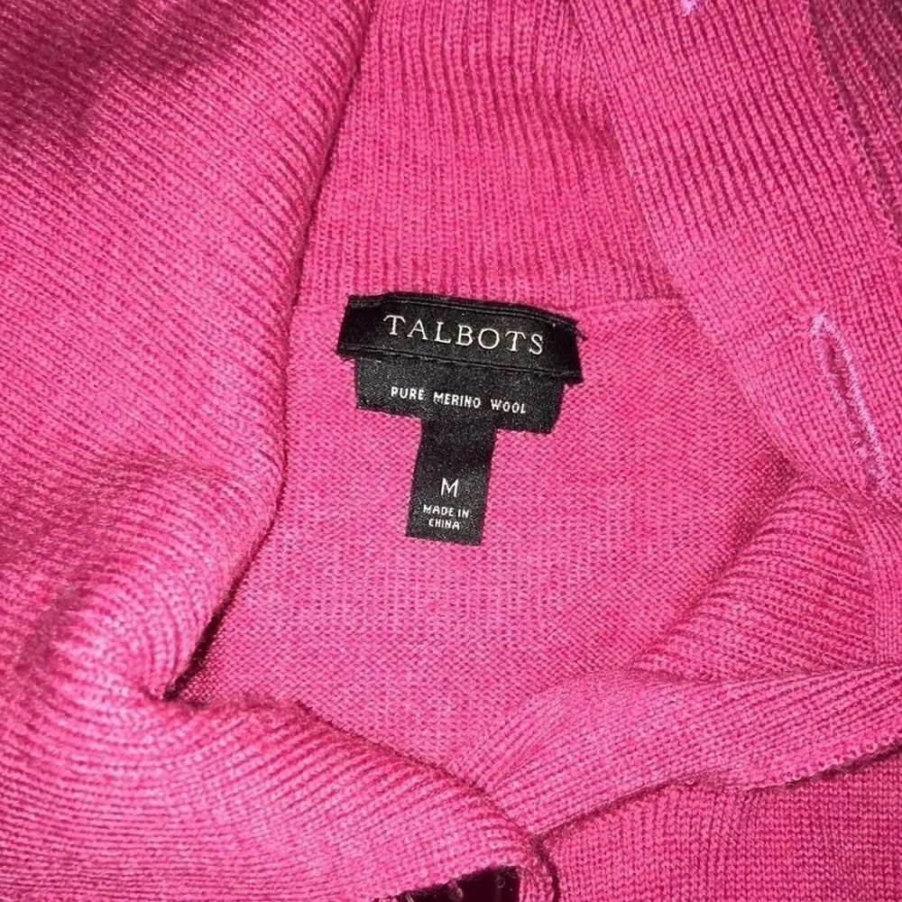 Talbots Merino Wool Button Front Cardigan Sweater - Picture 6 of 8